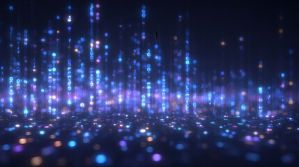 Obraz premium Abstract Digital Glittering Particles