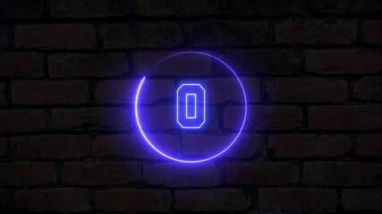 Modern hud countdown animation, neon sci-fi digital clock glowing timer, futuristic abstract circle interface from 5 to 0 seconds - Powered by Adobe