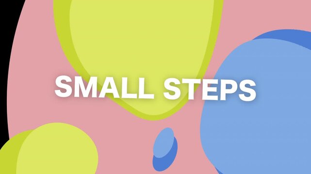 Motivation in motion graphic lifestyle tips for small steps towards big changes