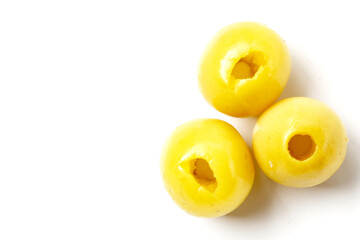 Pickled jujube fruits with a sweet and tangy flavor.