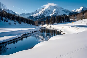 ski resort in the alps