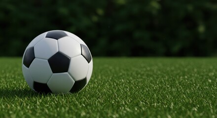 Fototapeta premium Exciting soccer game action outdoor field sports bright green grass dynamic movement