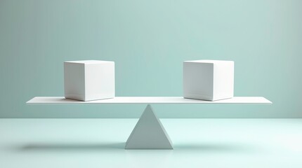 A picture of various social factors being distributed fairly on a balanced scale.ai generative