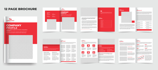 Layout template for company profile