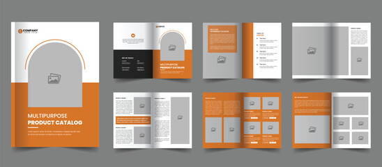 Layout template for company profile 