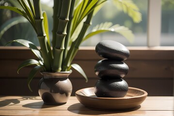 Obraz premium spa still life with bamboo