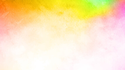 ピンクとイエローの抽象水彩バックグラウンド
