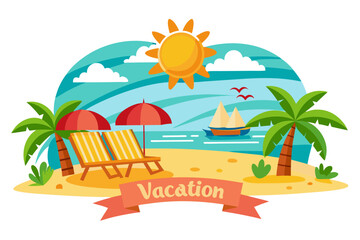 Obraz premium summer beach background
