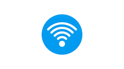 Reliable WiFi signal icon for enhanced connectivity and seamless internet access