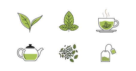 Tea elements collection