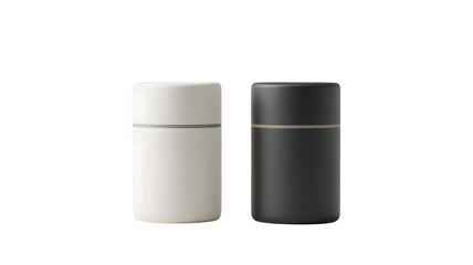 Elegant set of minimalist salt and pepper shakers for modern kitchen decor
