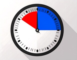 Colorful timer clock