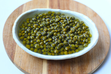 Capers in brine, small pickled flower buds