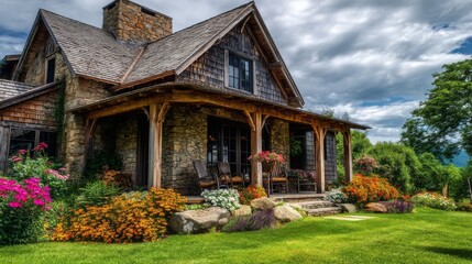 Minimalist autumn leaf pattern backdrop with candles, warm tones, seasonal decoration, rustic charm, modern aesthetic,