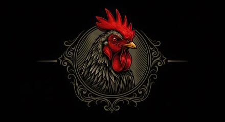 Rooster graphic design