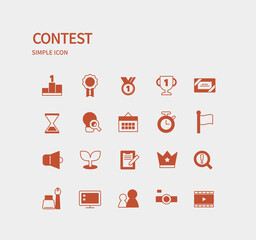 심플 컬러 아이콘 세트 04
