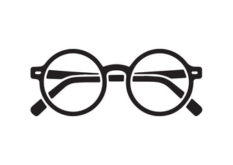 Fototapeta premium Round glasses line art vector