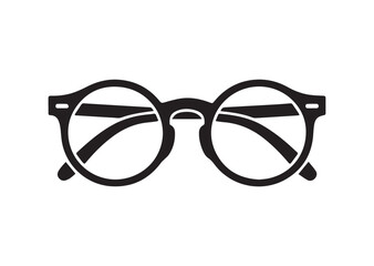 Fototapeta premium Round glasses line art vector