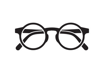 Fototapeta premium Round glasses line art vector