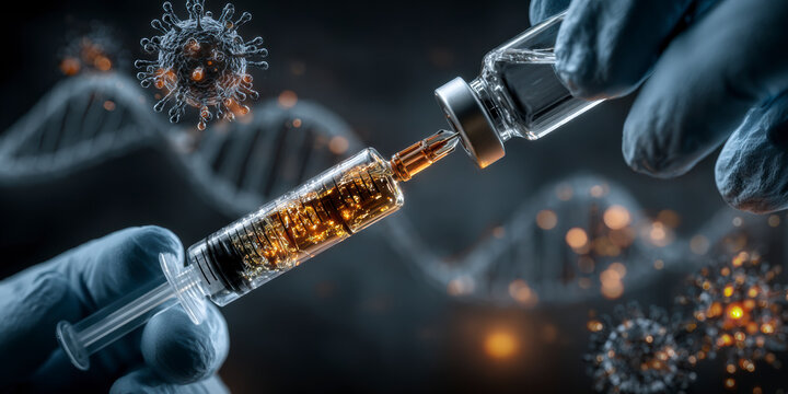 Vaccine preparation process in a laboratory setting with a focus on science and health