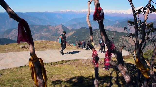 Beautiful mountain view Chopta Tugnath Uttarakhand India.	