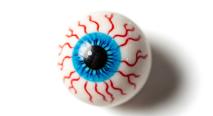 Realistic Eyeball Candy Isolated on White Background for Halloween and Spooky Themes