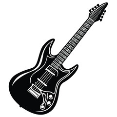 Fototapeta premium ai17578590322763_electric-guitar-silhouette-vector---rock-instrumen.eps