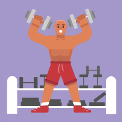 Workout Gym Equipment illustration