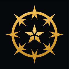four golden stars in a circular arrangement on a b (1).eps
