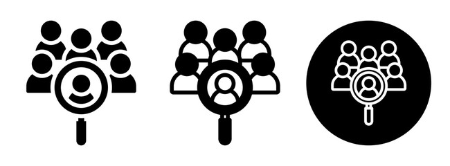 Obraz premium Hiring Icon Collection Glyph & Mixed Style