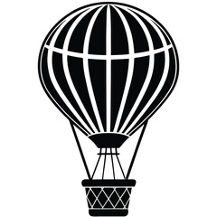 Obraz premium hot air balloon basket with burner isolated on wh (1).eps