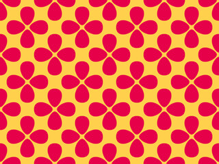 Flower Power Hintergrund in gelb und pink