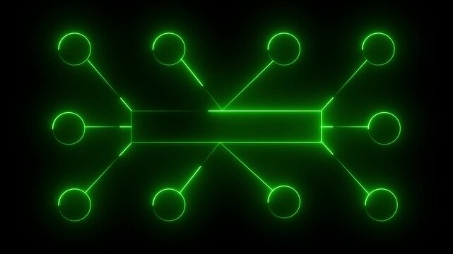 Ai tools or neon box icon. Multi function for Agentic AI technology motion background. Multi agent AI systems, Automate daily Tasks Smart AI solutions improve efficiency, Automate repetitive work. 4k 