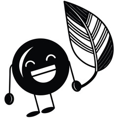 modern yellow emoticon floating music note icon ve (1).eps