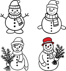 Christmas - thin line vector icon set. Pixel Perfect. Set contains such icons as Santa Claus, Christmas, Gift, Reindeer, Christmas Tree, Snowflake.
