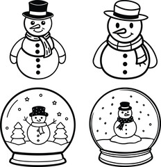 Christmas - thin line vector icon set. Pixel Perfect. Set contains such icons as Santa Claus, Christmas, Gift, Reindeer, Christmas Tree, Snowflake.
