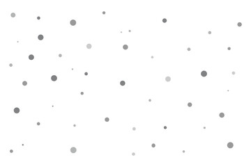 Gray scattered dots seamless vector pattern, different shades textured background, irregular dotted surface, abstract repeatable spot design for fabric prints, wallpaper, stationery, packaging