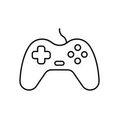 Outline drawing of a video game console on transparent background