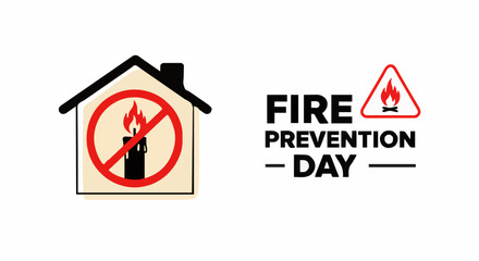 Vector illustration fire prevention day