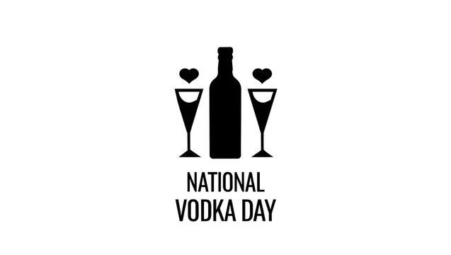 National vodka day illustration banner