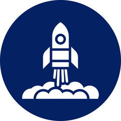 Obraz premium Startup icon isolated on white background. vector illustration icon for digital nomad