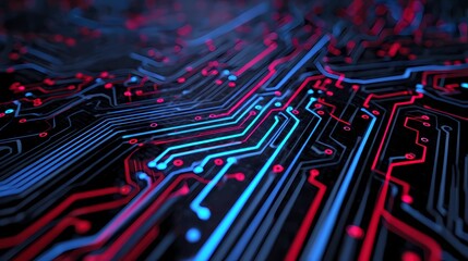 Seamless Alien Circuit Tech Texture