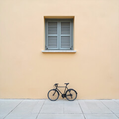 Fototapeta premium bicycle on the wall