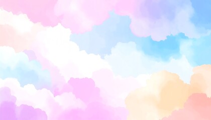 Pastel cloud-like abstract background
