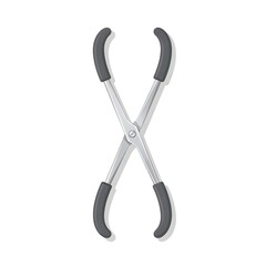 Professional kitchen tongs with ergonomic grips for secure handling of hot foods during cooking and serving