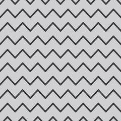 Dark grey rounded zigzag lines on a light grey background. A seamless and minimal pattern for digital projects, textiles, packaging, or website use.