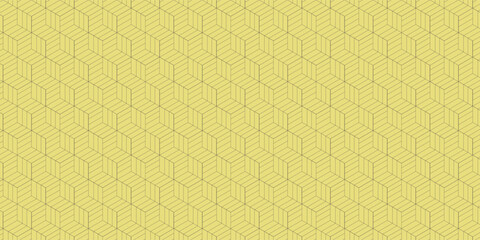 Abstract Geometric Yellow Cube Wallpaper