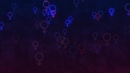 Seamless Looping Gender Symbols Falling Background
 - Powered by Adobe