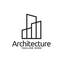 Creative minimalist architecture logo icon symbol
