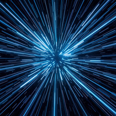 Intense luminous burst against black background